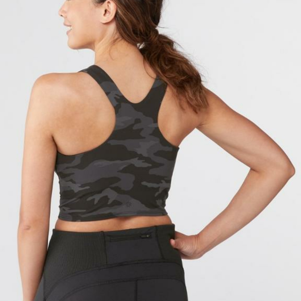 ATHLETA Womens Camo Conscious Printed Crop Top M